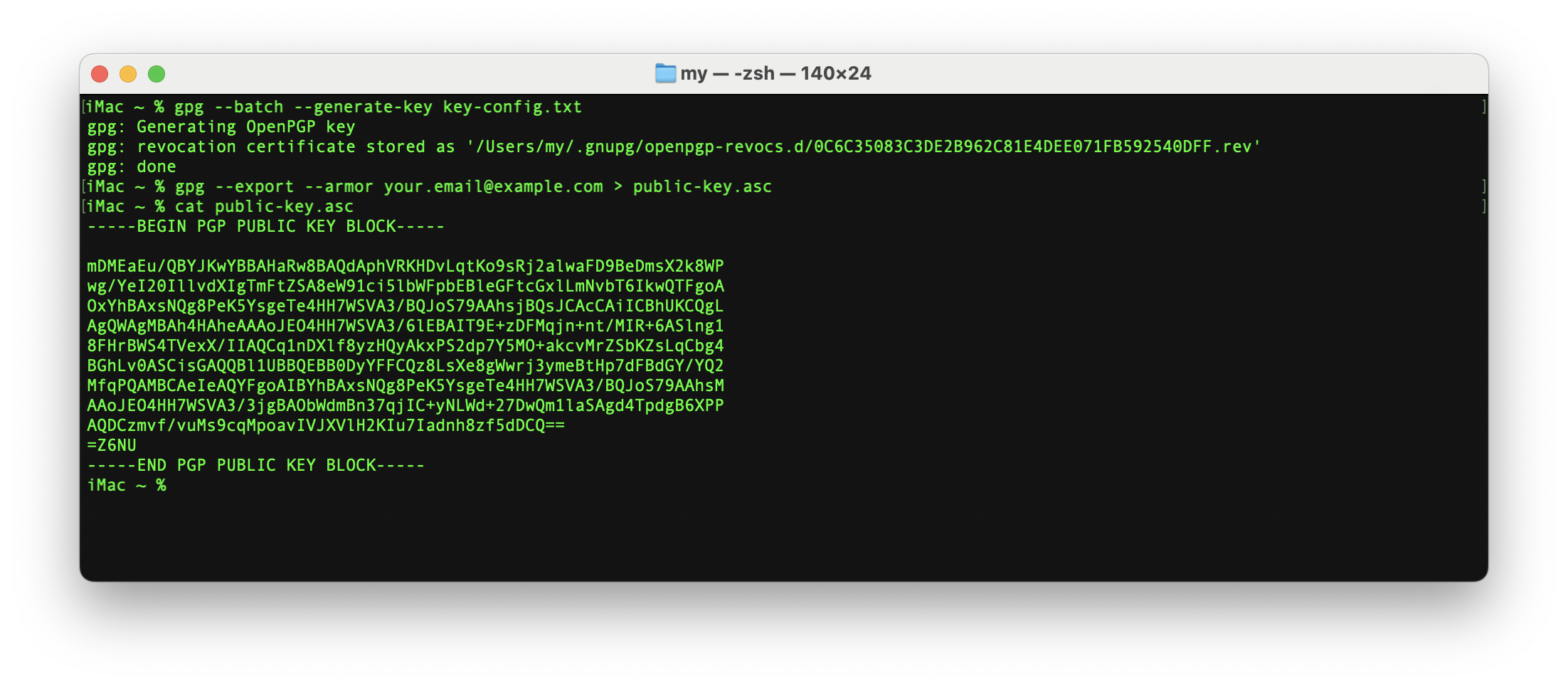 Linux Key Generation